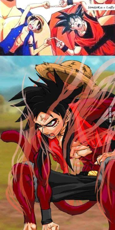 Goku And Luffy Fusion Manga Anime One Piece Anime Dragon Ball Anime