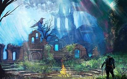 Souls Dark Fantasy Wallpapers Artwork Stealth Battle
