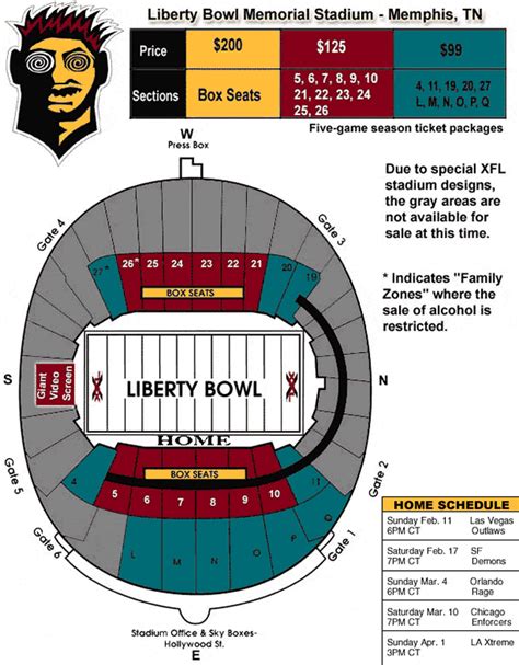 Simmons Bank Liberty Stadium Seating Chart