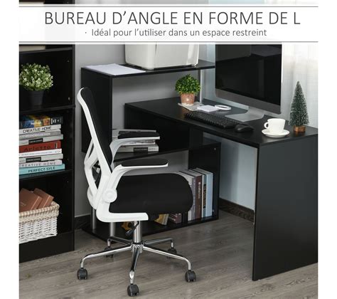Bureau D'angle Design Contemporain Bibliothèque Intégrée En S - Bureau - Secrétaire BUT