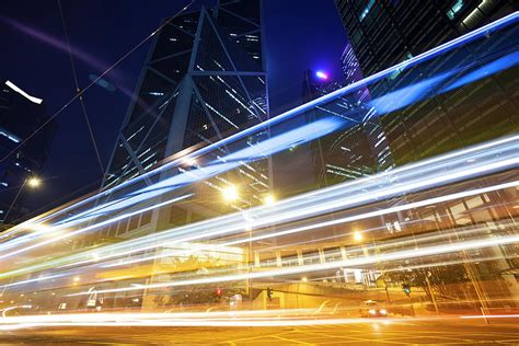 Motion Bus With Blur Light Through City Photograph By Loveguli Fine