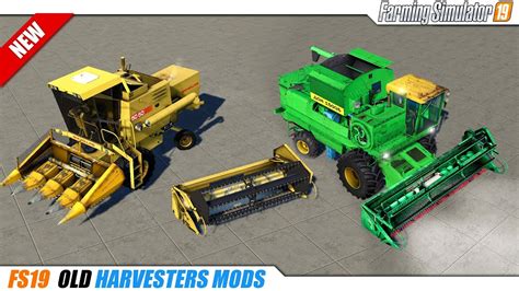 Fs19 Old Harvester Mods 2019 11 10 Review Youtube