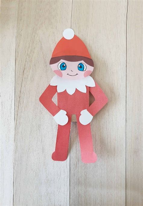 Elf Paper Bag Puppet With Printable Template Omc