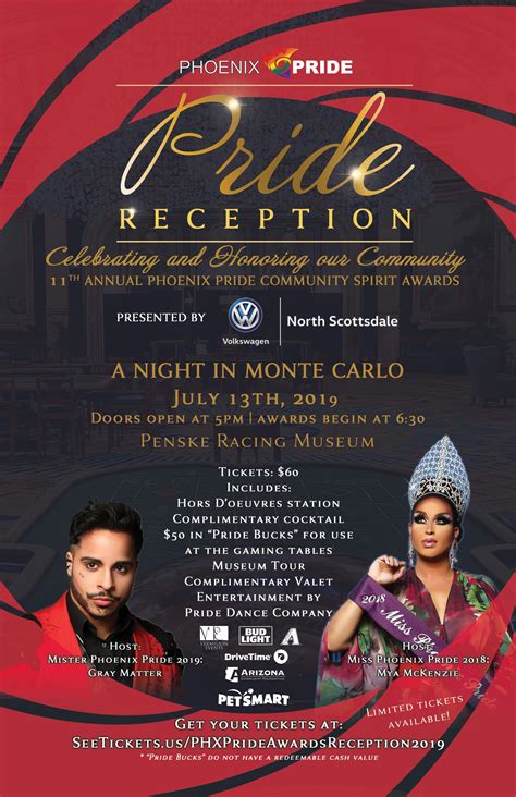 Buy Tickets To Phoenix Pride Awards Reception In Phoenix On Jul