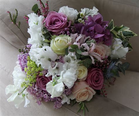 The Flower Magician Victorian Lilac Wedding Bouquet
