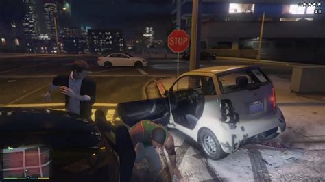 Gta 5 Civilian Helps Police Youtube