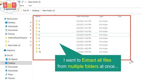 Short Trick How To Extract Files From Multiple Folders At Once √√