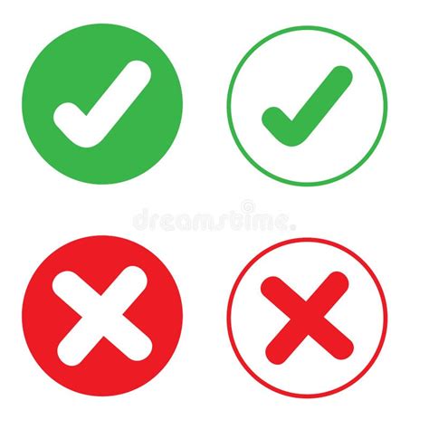 Check Mark Vector Icons Set Checkmarks Icon Approval Illustration