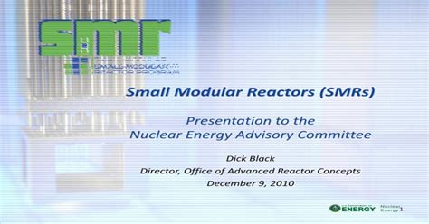 Pdf Small Modular Reactors Smrs Department Of Energy Small