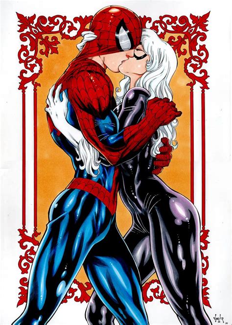 Spider Man And Black Cat By Vagnerskyblue On Deviantart Spiderman