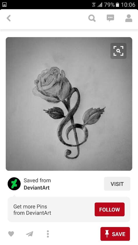 Attractive music note rose tattoo. Music Note & Rose | Tattoos | Pinterest | Music notes ...