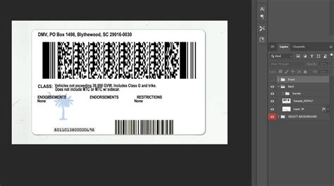 South Carolina Driver License Psd Template E T Card Store Bd