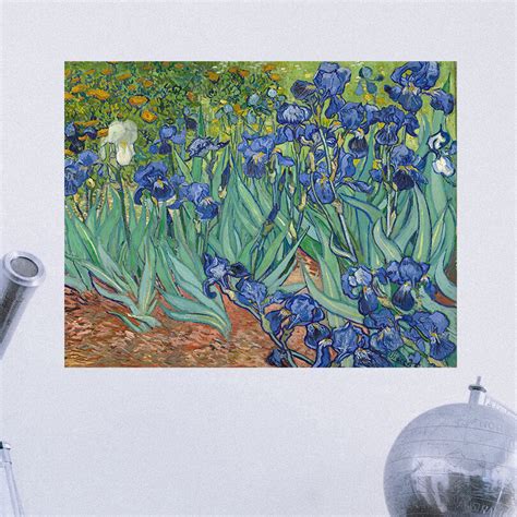 Vault W Artwork Van Gogh S Irises Removable Art Wall Decal Wayfair