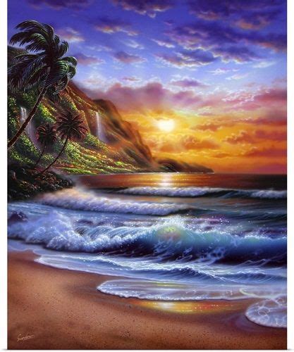 Tropical Splendor In 2020 Seascapes Art Abstract Art Painting Diy