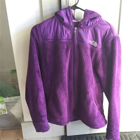 the north face purple fuzzy north face jacket from heather s closet on poshmark