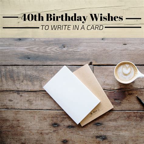 Just something to think about: 40th Birthday Wishes, Messages, and Poems to Write in a ...