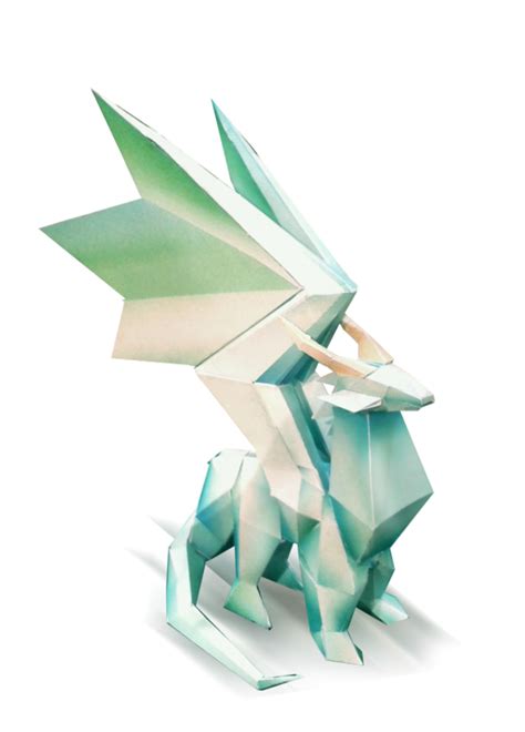 Crystal Dragon Papercraft (Statue) | Spyro the dragon, Crystal dragon, Origami dragon