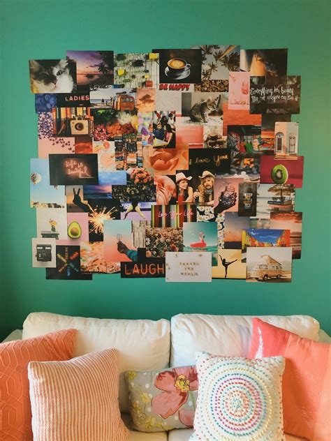 Custom Wall Collage Kit Collage Wall Decor Dorm Room Etsy