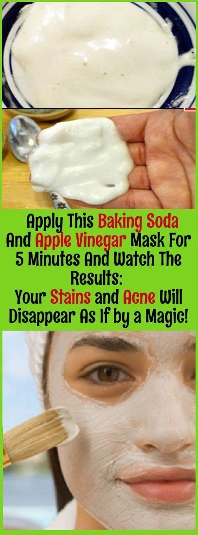 Apply This Baking Soda And Apple Vinegar Mask For 5 Minutes And Watch