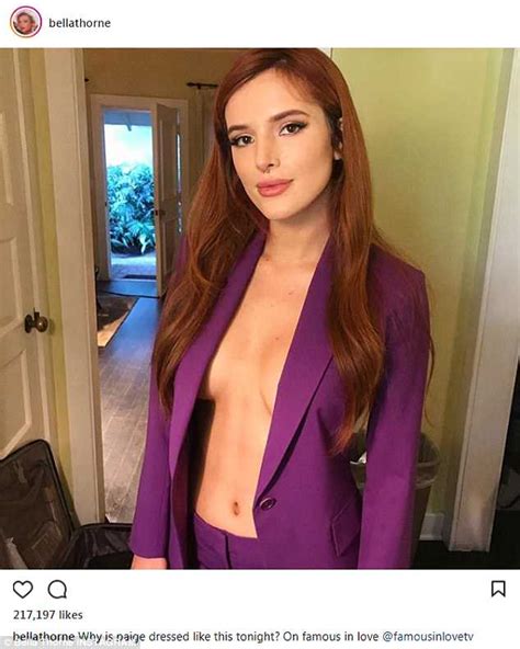 Bella Thorne Topless As She Wears Opened Blazer To Film Famous In Love