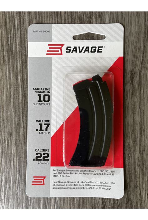 Savage Magazine 22lr 10rd Fits Savage Mark Ii Blue 20005 Black Wolf