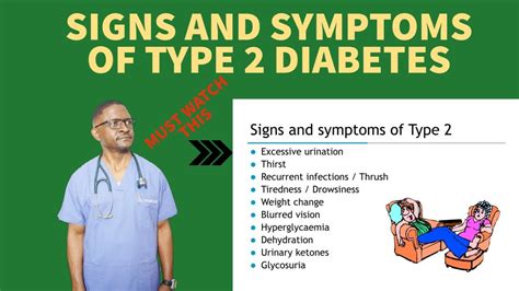 Signs And Symptoms Of Type 2 Diabetes Mellitus Youtube