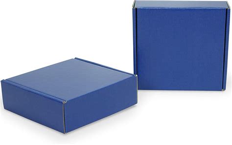 Navy Blue Shipping Boxes 6 X 6 X 2 Blue Shipping Box