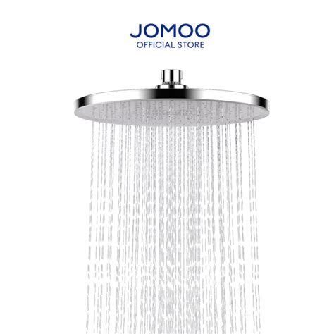 jomoo round 9 inch rain shower head automatic descaling high pressure rainfall shower head for
