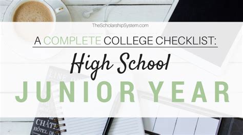 A Complete College Prep Checklist High School Junior Year The
