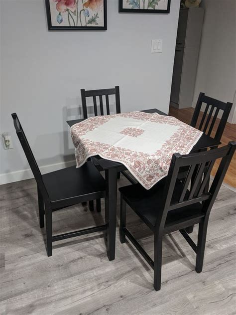 The frame is crafted from solid mindi ash. Small wooden dining table and chairs for Sale in Seattle ...
