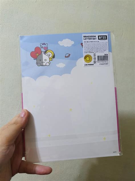 Official Bt21 Tata Letter Set Hobbies And Toys Stationary And Craft