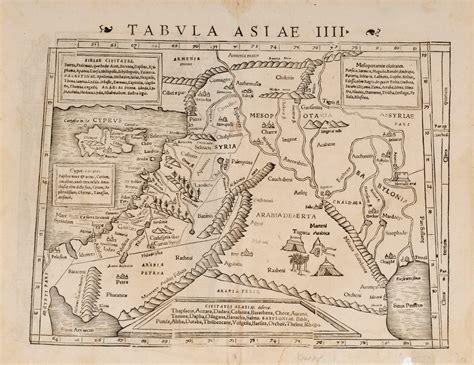 Two Maps Of Eretz Israel 16th Century Kedem Auction House Ltd