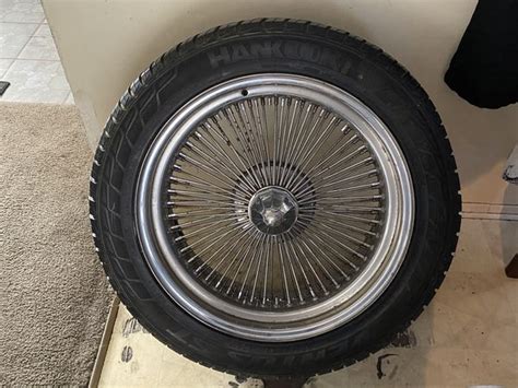 20 Inch Wire Rims Andtires 27545r20 With Universal Adapters For Sale In