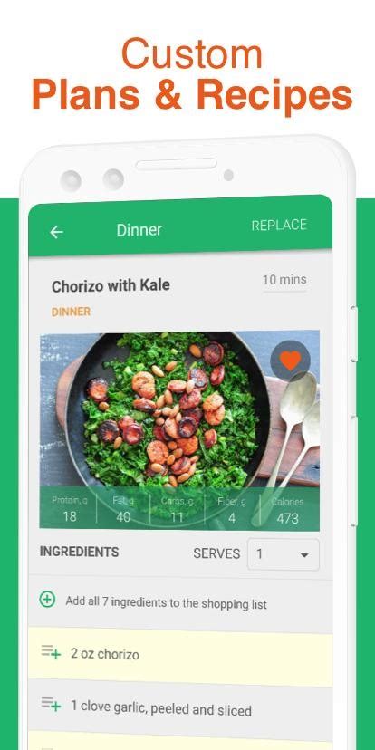 People can find hundreds of keto recipes and track their macros with this app. Keto Diet App