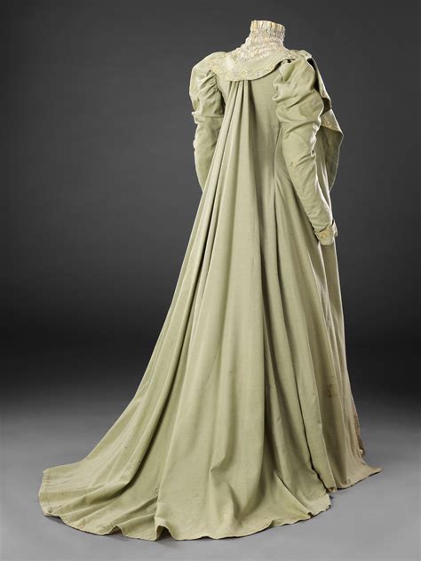 Late 1890s Tea Gown Историческая платье Чайные платья Дневные платья