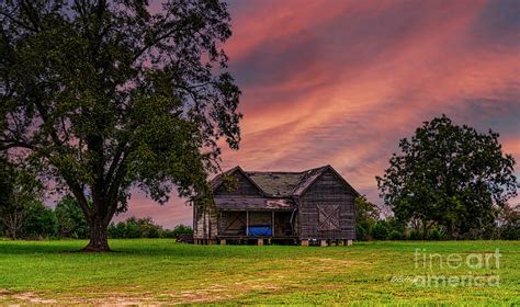 Vintage Homestead At Sunset Photograph By Db Hayes Fine Art America