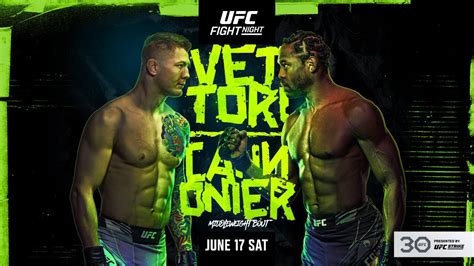 UFC Fight Night Marvin Vettori Vs Jared Cannonier Fight Card How To