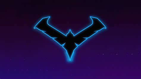 2048x1152 Nightwing Gotham Knights Minimal Logo 4k 2048x1152 Resolution