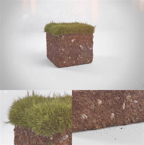 Realistic Minecraft Grass Block By Patan77xd On Deviantart