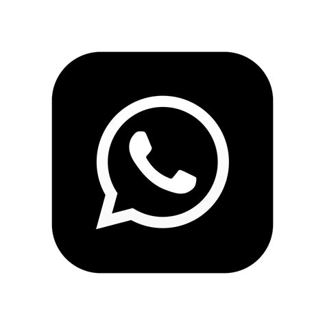 Social Media Whatsapp Black Icon Button 2774873 Vector Art At Vecteezy