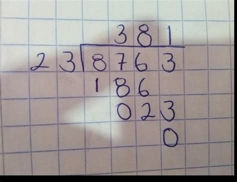 cuanto es 8763 ÷ 23 - Brainly.lat