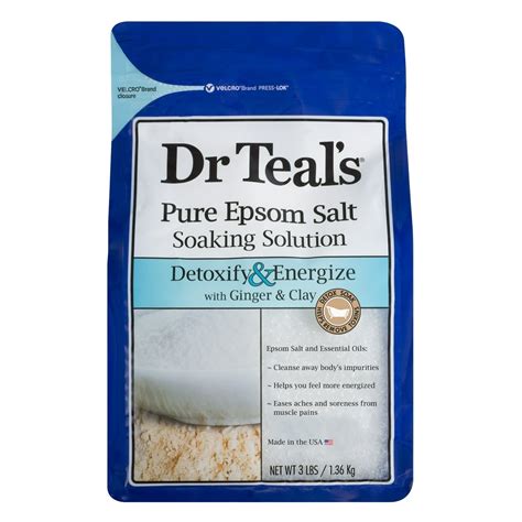 Dr Teals Pure Epsom Salt Soaking Solution 3 Lbs