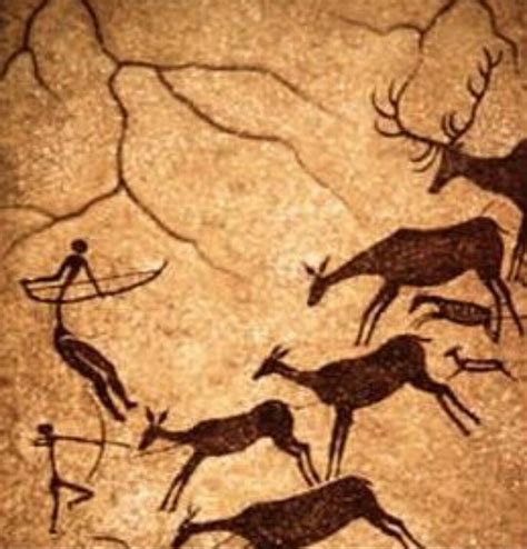 Cave Painitings Prehistoric Art Dunbar Cave Paleolithic Period Art