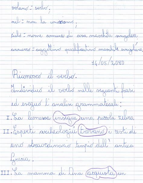 Un altro esempio è trovare omofoni, parole che suonano più o meno uguali ma sono state utilizzate nel modo sbagliato. Esercizi di analisi grammaticale per la classe seconda