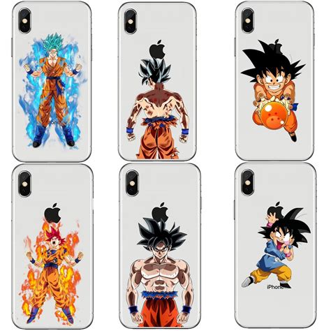 Dragon ball z iphone 7 case. Phone Cases Dragon Ball DragonBall z Soft Phone Case For iPhone X 10 goku Cover for iPhone 5 5S ...