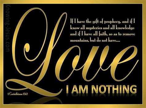 1 Corinthians 132 If I Have Not Love I Am Nothing Gold