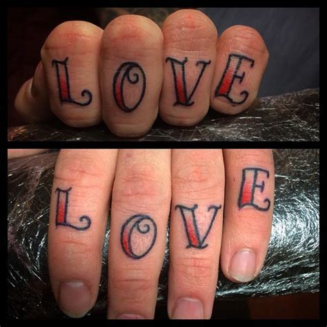 Love Fingers Tattoo Best Tattoo Design Ideas Love Finger Tattoo Finger Tattoos Finger