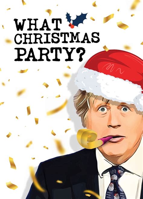 funny boris christmas card what christmas party scribbler