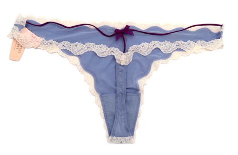 victoria s secret dream angels lace trim t back thong panty panties ebay