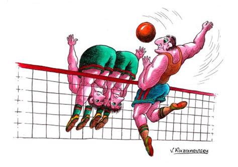 Volleyball By Kazanevski Sports Cartoon TOONPOOL